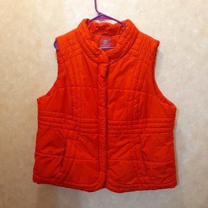 Orange Puff Vest